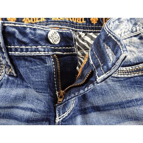 Rock Revival Freesia Skinny Women Distressed Jean Size 26 - Picture 5 of 11
